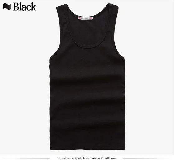 Black E-BAIHUI упаковка из 3 рекламных мужских жилетов хлопок тонкий фитнес мужские майки Бодибилдинг нательная рубашка майка фитнес топы тройники 22151 - Цвет: Black