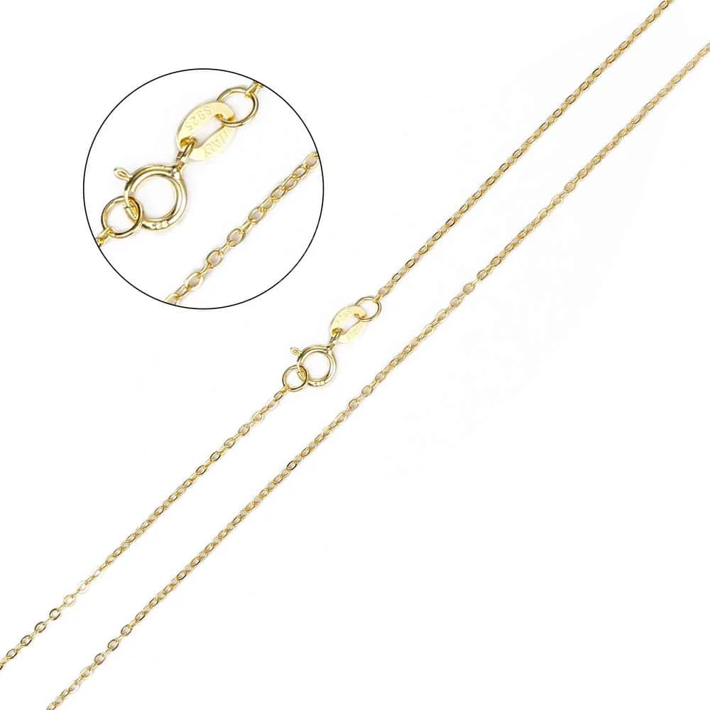 Gold Rolo cable Trendsmax, ожерелье из натуральной 925 пробы, витая, волнистая, волнистая, змеиная коробка, Сингапур, Ignot, цепочка, Модные женские ювелирные изделия SNM02 - Metal Color: Gold Rolo cable