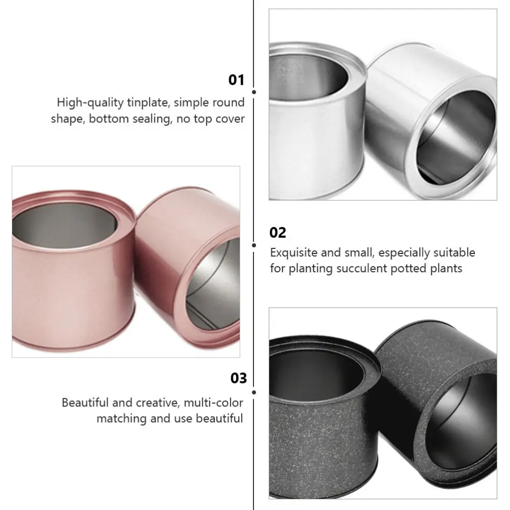 

4Pcs Balcony Succulent Storage Holder Exquisite Green Plant Pot Flower Pot