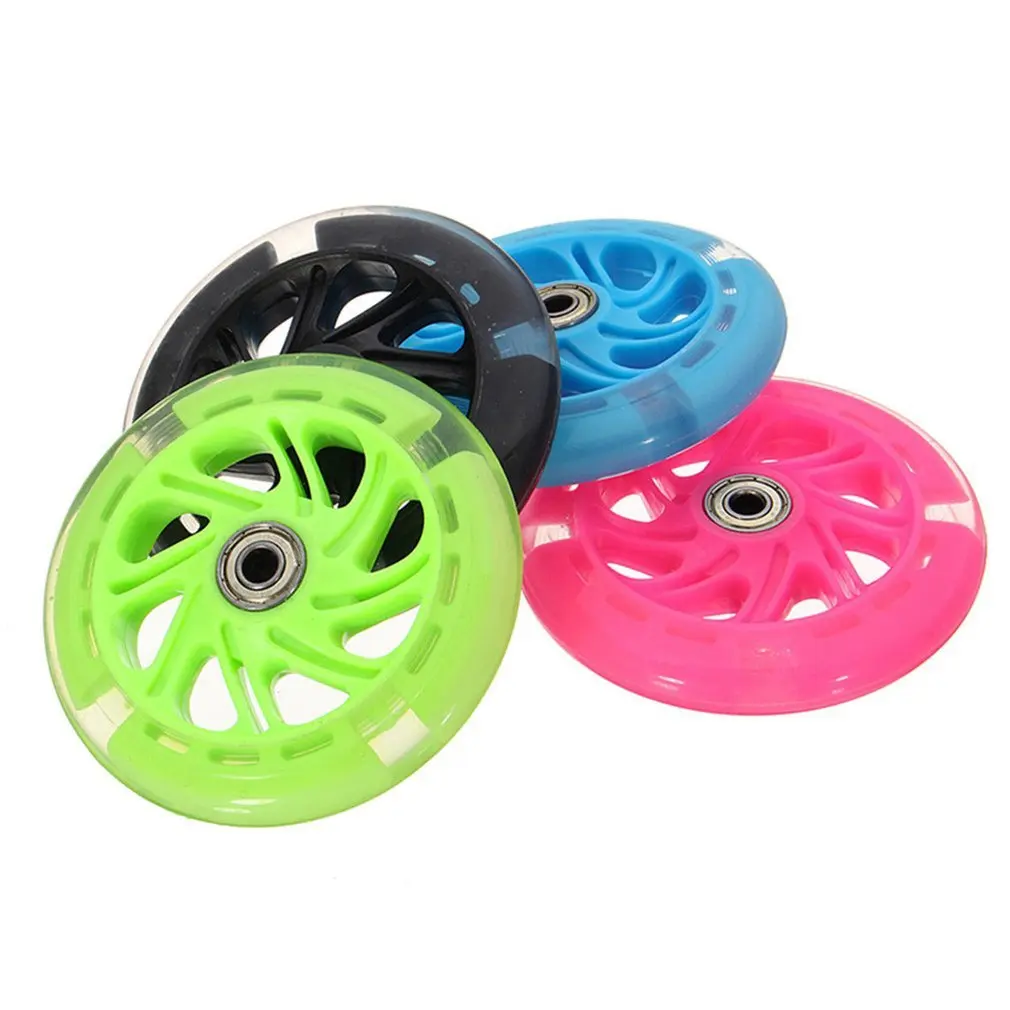 

80mm 120mm Scooter Led Flash Wheel Mini Or Maxi durable Scooter Flashing Lights Back Rear Abec-7 2020 Hot sale