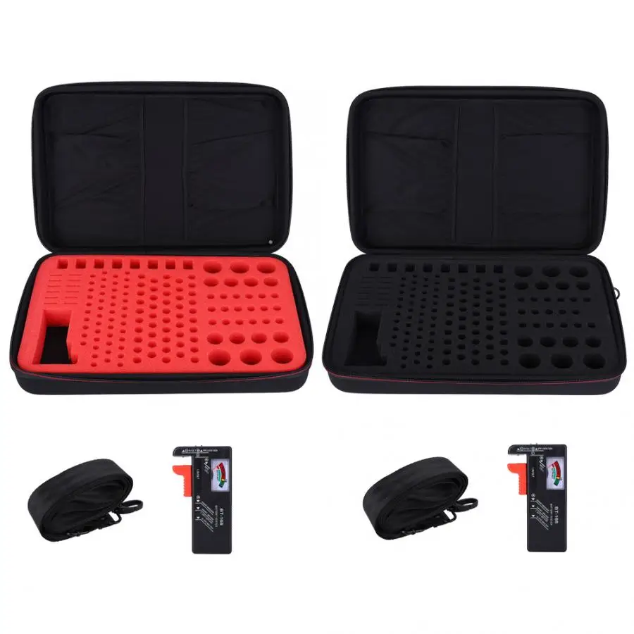 Органайзер для аккумуляторов водонепроницаемый держатель из губки с 4 сетчатыми