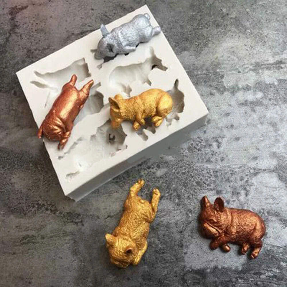 Diy пудинг торта силиконовой формы мороженое мусс украшения собака для выпечки