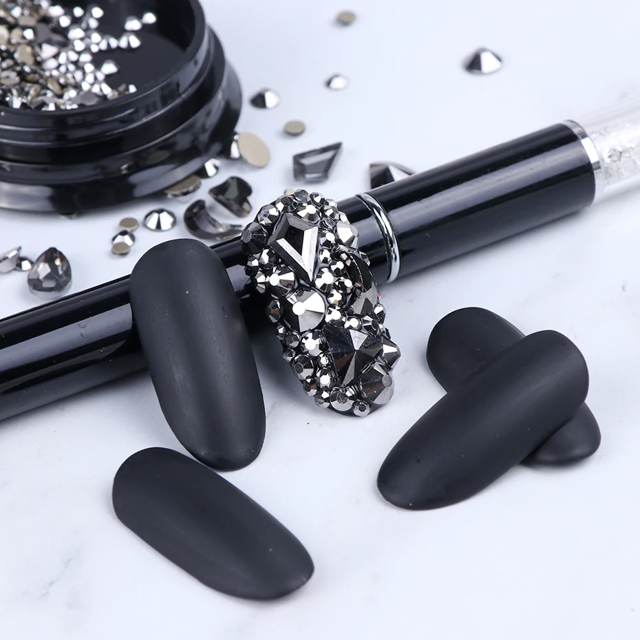 Смешанные Стразы украшения для ногтей с плоской задней стороной 3D Хрустальные