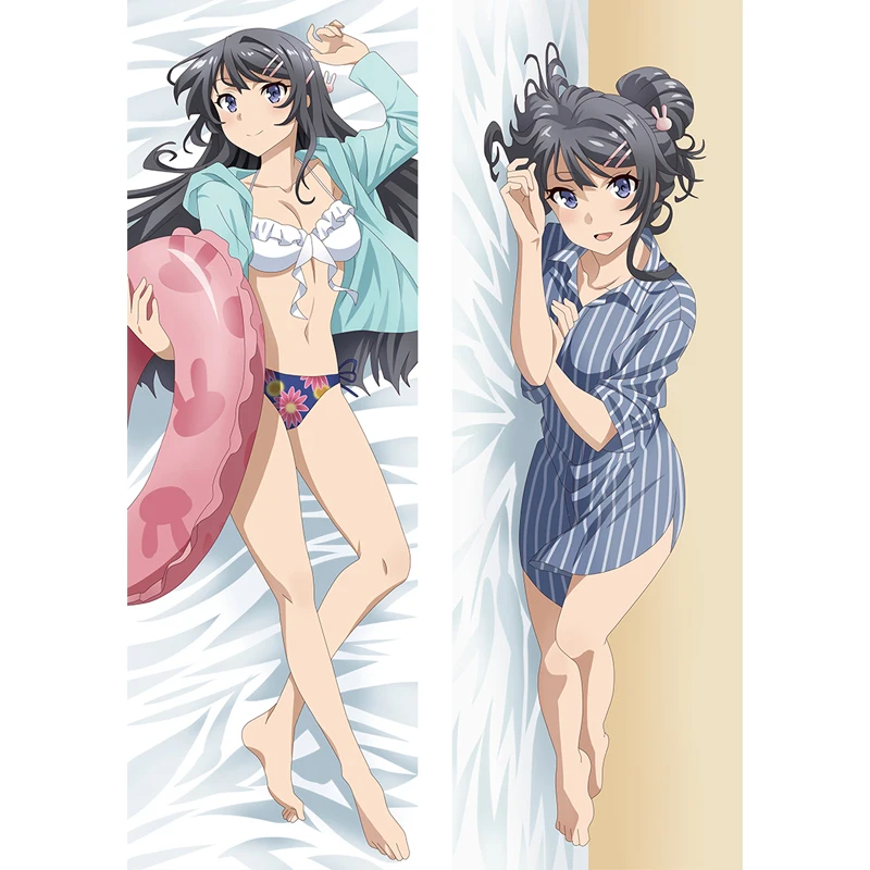 MMF Rascal Does Not Dream of Bunny Girl Senpai (Seishun Buta Yaro) sexy Mai Sakurajima pillow cover Dakimakura body Pillowcase |