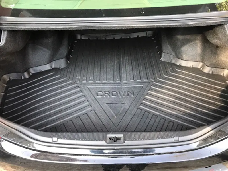 Специально для Toyota CROWN 06-14 15-19 прочные коврики багажника автомобиля TPO под заказ