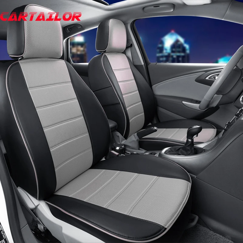 

CARTAILOR Artificial Leather Cover Seats Custom Fit for Audi A7 Car Seat Covers & Supports Automobiles Protector Accessories Set