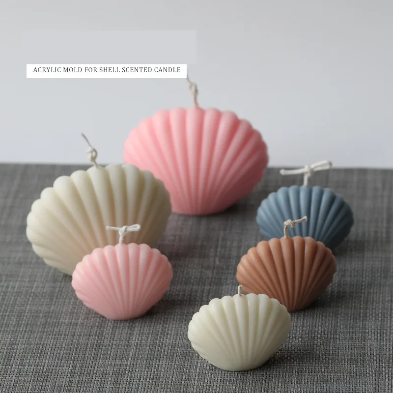 

3D Seashell Silicone Mould DIY Scented Candle Mold Candle Soap Making Mold Aroma Plaster Mold Cake Pastry Baking Decorating Tool