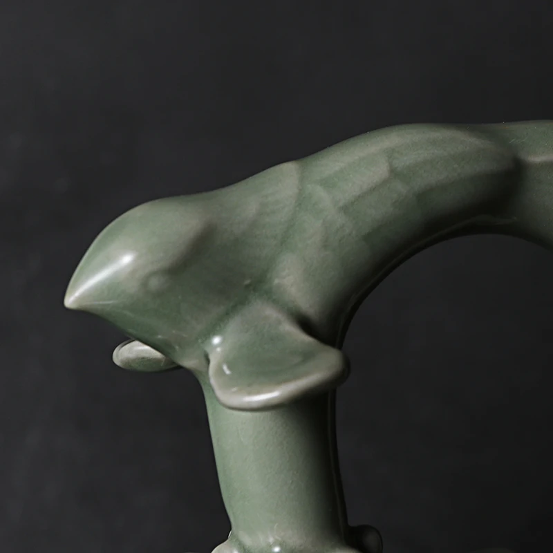 Celadon Китайский кунг-фу керамический чайник с ситечком ручной работы Дракон