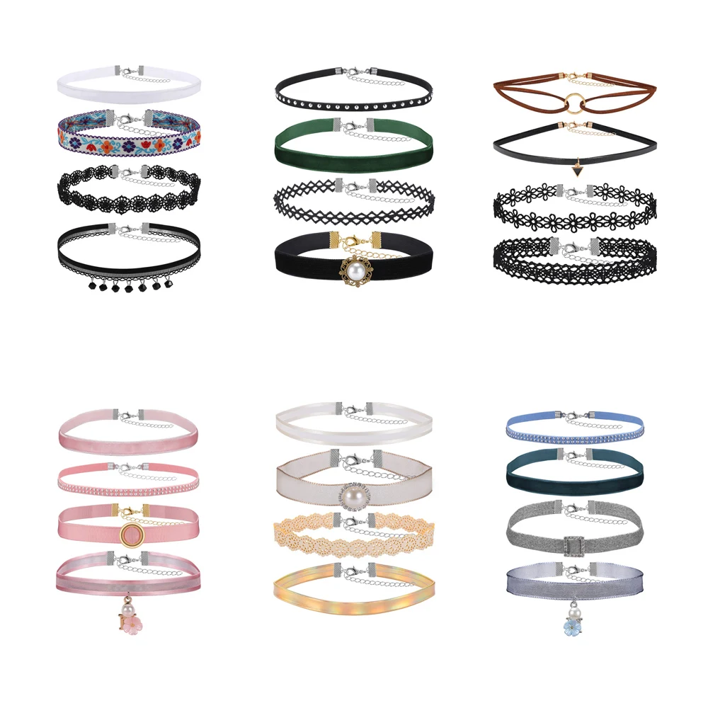 Женский чокер с заклепками ZS готический в стиле панк рок вечерние ювелирные