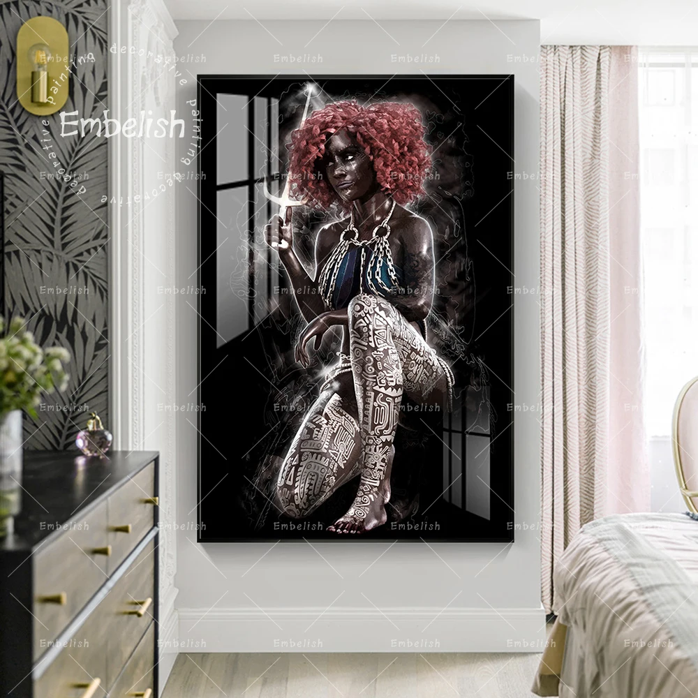 

1 Pieces Abstract Man Watercolor Cool Large Wall Art Pictures For Living Room Modern Artworks Home Decor HD Canvas Paintings