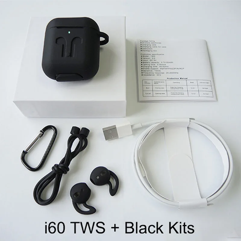 I60 TWS не W1 чип LK TE9 настоящие Беспроводные спортивные наушники Bluetooth 5 0 с сенсорным