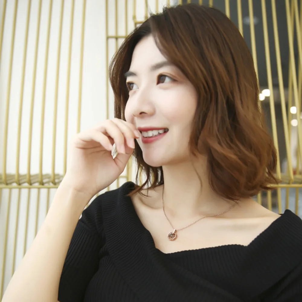 Подарок на день Святого Валентина 100 языков я люблю тебя проекционное ожерелье