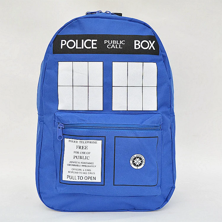 Рюкзак для косплея Доктора Кто школьный рюкзак унисекс ноутбука дорожный