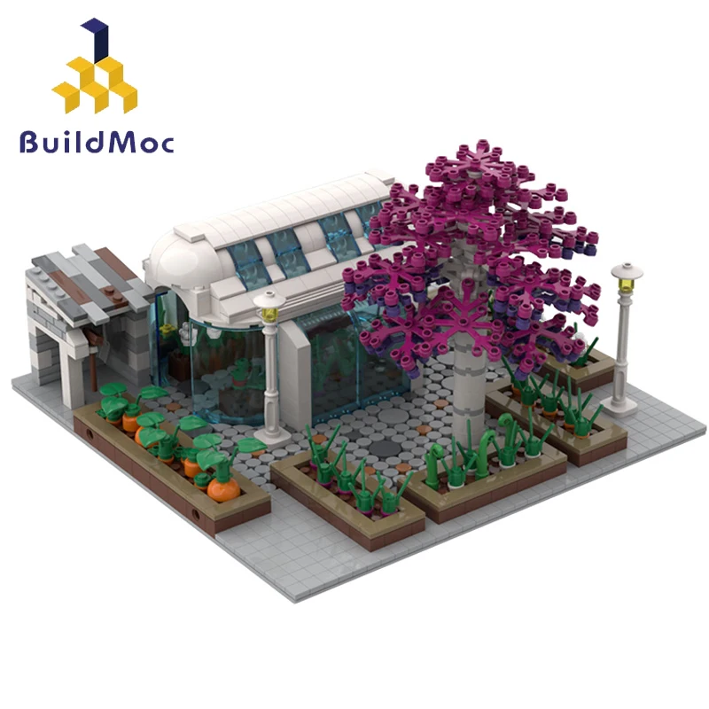 

Buildmoc Creative Expert Street View Series MOC-35671 Modular City Garden House Model Building Blocks Architecture Kid Toys Gift