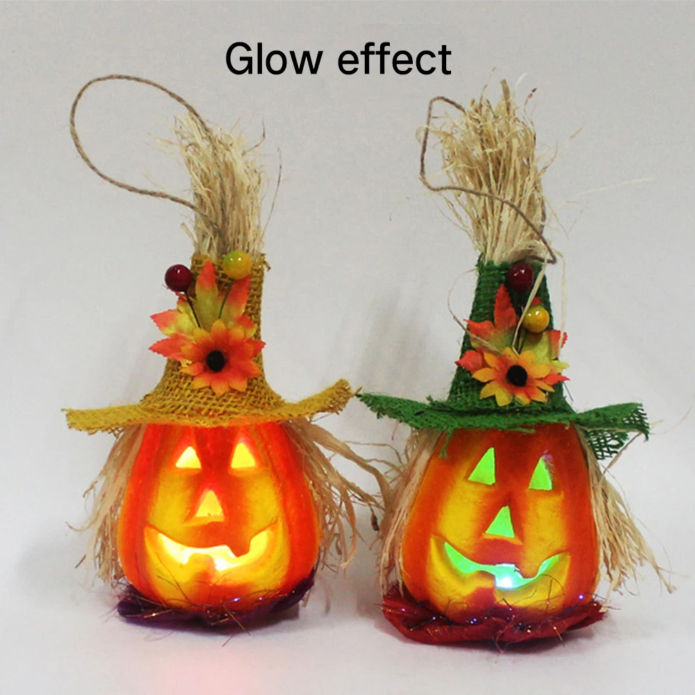 2020 Halloween Vintage Pumpkin Light Lamp Party Hanging Decor LED Lantern Easter Supplies Hollow Night Lights | Дом и сад