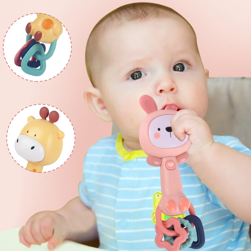 

Montessori Teethers Baby Toys 0 12 Months Musical Rattles For Babies 1 To 3 Year Newborn Mobile Cribs Toddlers Sound Rattles Toy