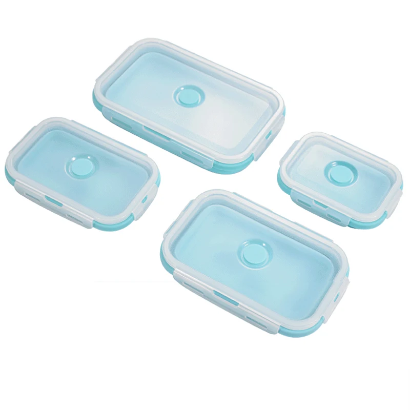 Складная Силиконовая коробка для завтрака Bento 1 шт./3 шт. портативная здорового