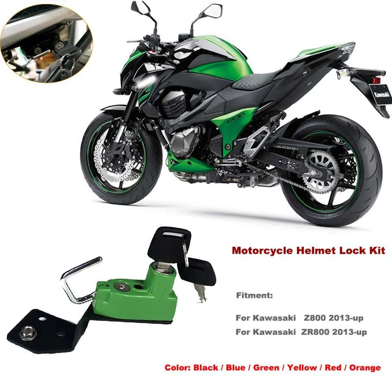 Для KAWASAKI Z800 Z 800 ZR800 2013 14 15 16 17 2018 2019 мотоциклетный Противоугонный замок из сплава с