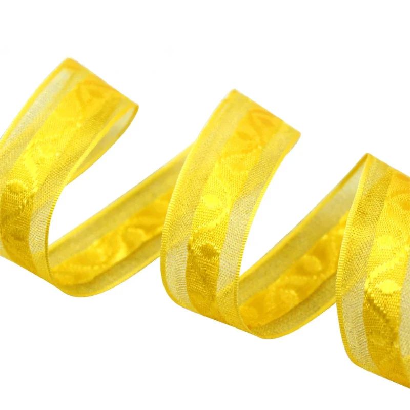 20 мм красивая жаккардовая лента из органзы цветная подарочная 50 ярдов | Дом и сад