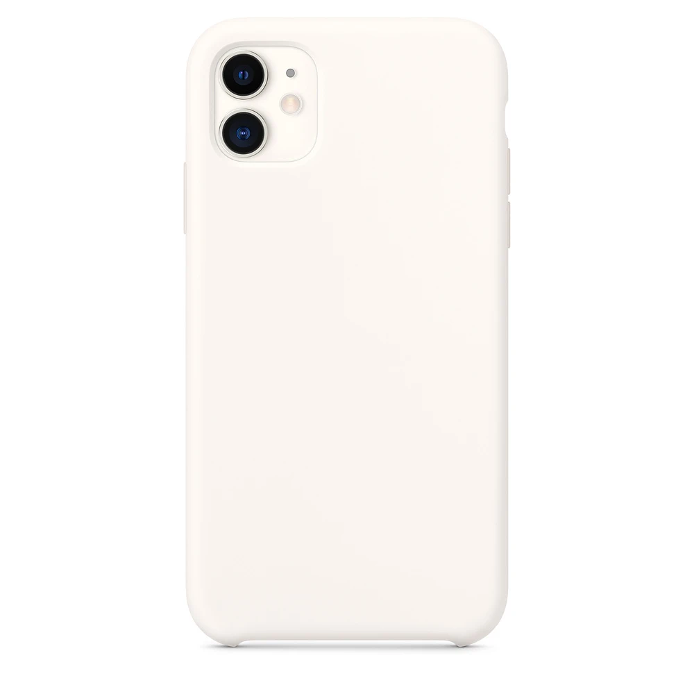 White Роскошный официальный силиконовый чехол для телефона с логотипом для Apple iPhone 7 8 6 s 6S Plus чехол для iPhone XR X XS 11 Pro Max получехол iPhone 6Plus 6sPlus 7Plus 8Plus XSMAX 11ProMax 11Pro LOGO - Цвет: White