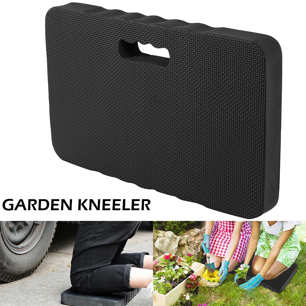 Легкий толстый коврик для колен черного цвета из ЭВА садовый разминания коленей