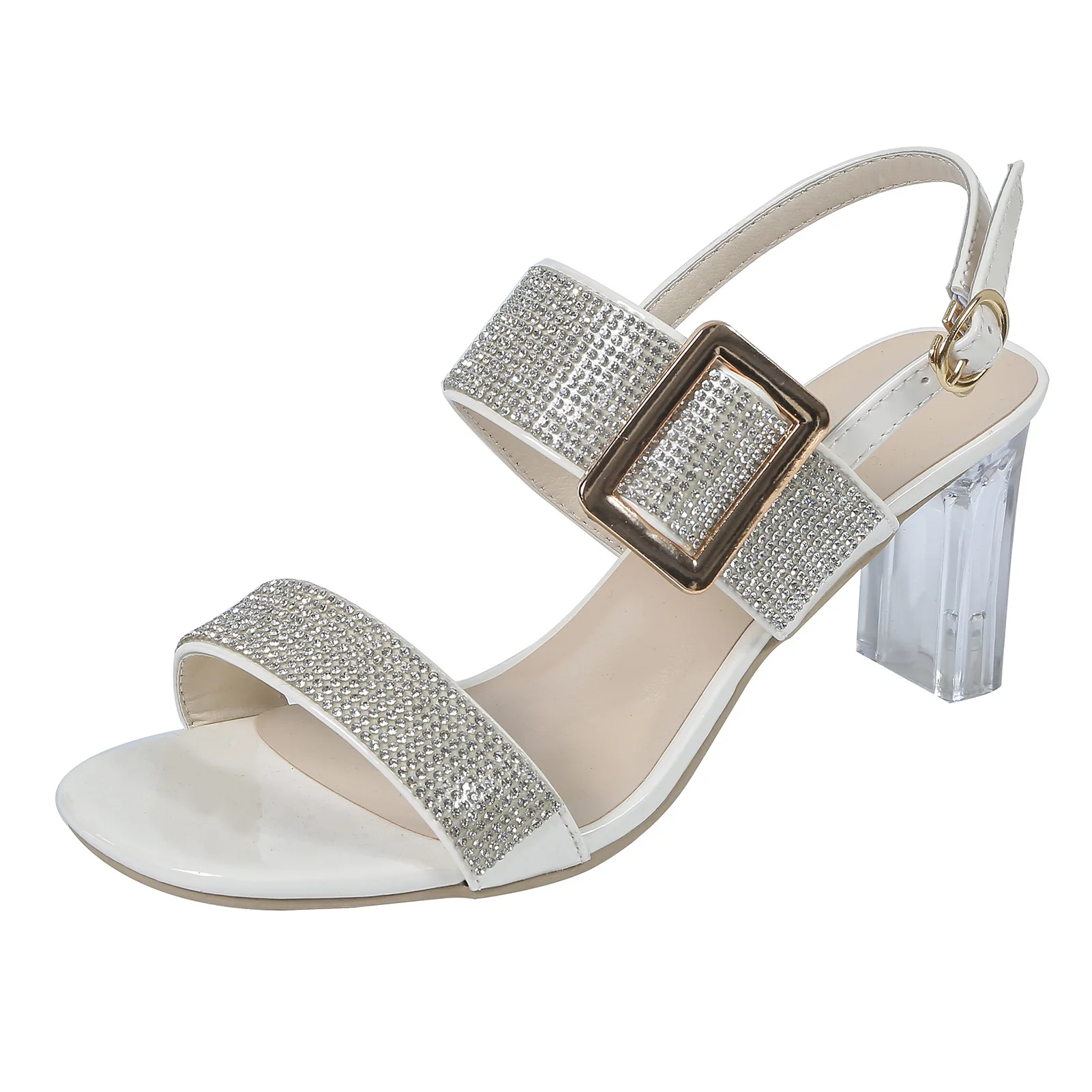 

Designer Shoes Women Luxury Rhinestone Crystal Pumps 2021 New Jelly Sandals Party High Heels Zapatos Transparentes De Mujer