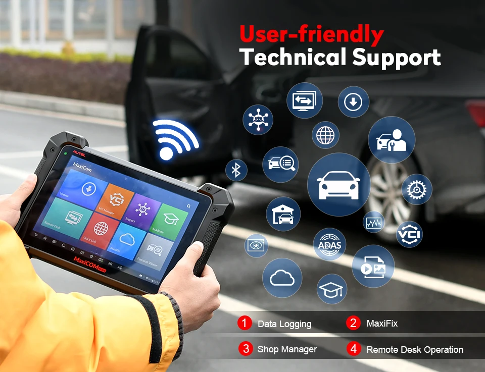 Autel MaxiCOM MK908P диагностический инструмент автомобильный OBD OBD2 сканер ECU кодирование J2534 ECU программирование pk Maxisys Pro Elite автомобильные инструменты