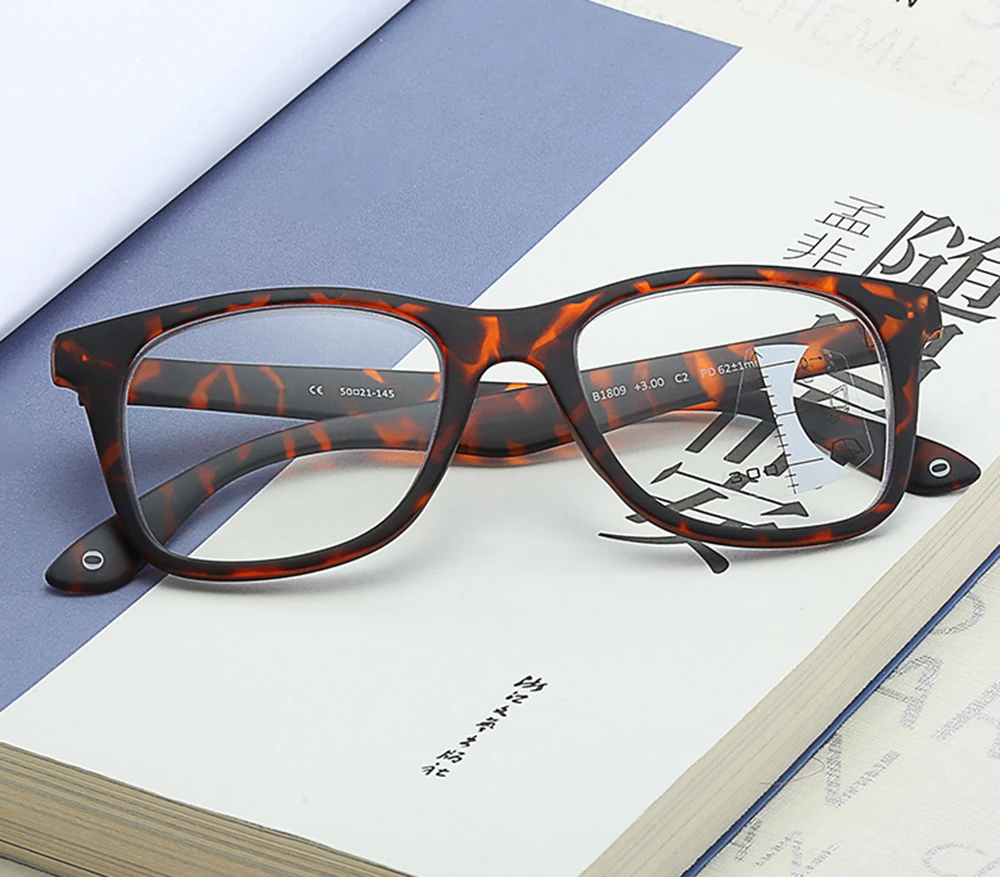 

Classic Retro Eyeframe Anti-blue Light Anti-fatigue Progressive Multifocal Reading Glasses Add +0.75 +1.25 +1.5 +1.75 To +4