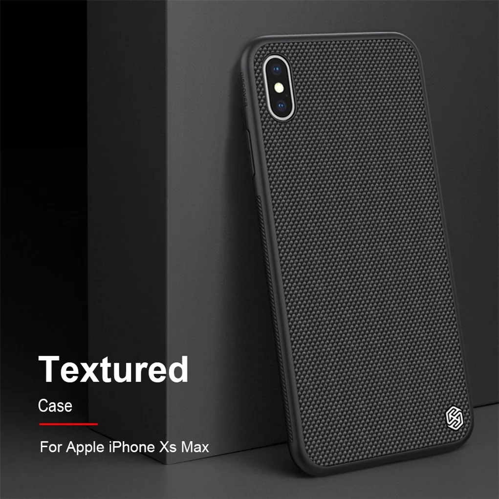 Чехол Nillkin для iphone XS Max/XR Текстурированный чехол из нейлонового волокна задняя крышка для iphone XS/XS MAX прочный нескользящий тонкий и светильник