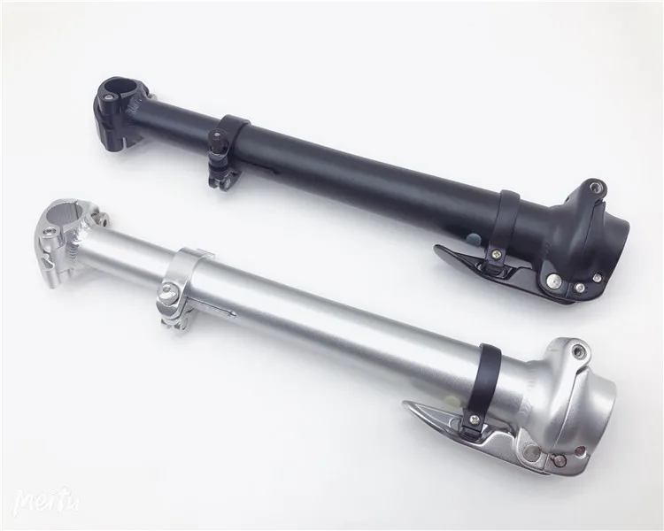 412 Folding Bike Bilateral Telescopic Adjustment Stem Double Section Double Direction Stems Electric Folding Bicycle Parts Sp8