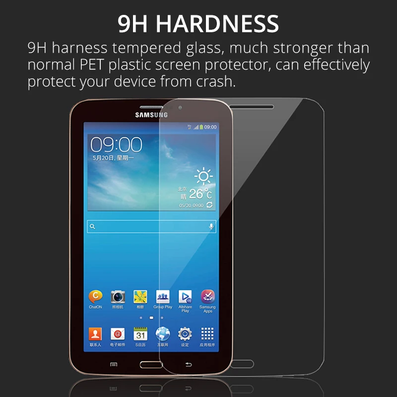 Tempered Glass Case for Samsung Galaxy T330 T331 Screen Protector For Tablet SM-T330 Tab 4 8.0 Inch Protective Film | Компьютеры и