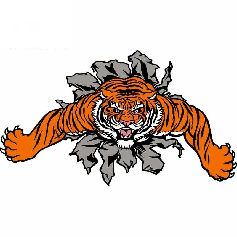 

13cmx8cm Funny tiger Vinyl Car stickers Decals Motorcycle Accessories Car-Window Decorative Goods PVC