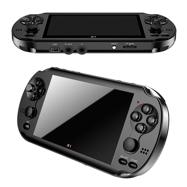 X1 Game Console For PSP 4.3-inch Game Console Nostalgic Classic Dual-Shake Game Console 8G Built-in 10,000 Games 8/16/32/64 Bit 1