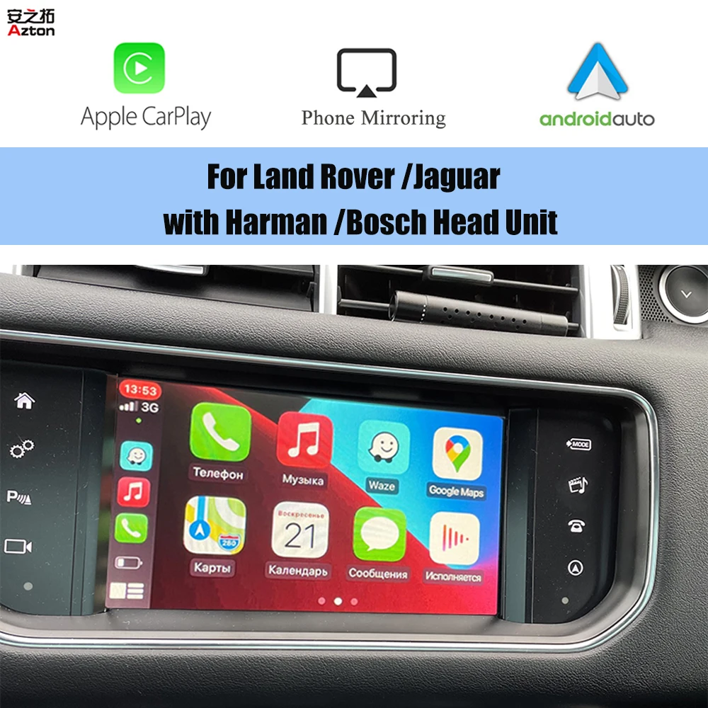 WIFI Wireless Apple CarPlay Android Auto For Range Rover Sport Discovery 4 Evoque Jaguar XF  F-pace Harman Bosch Car Play Module