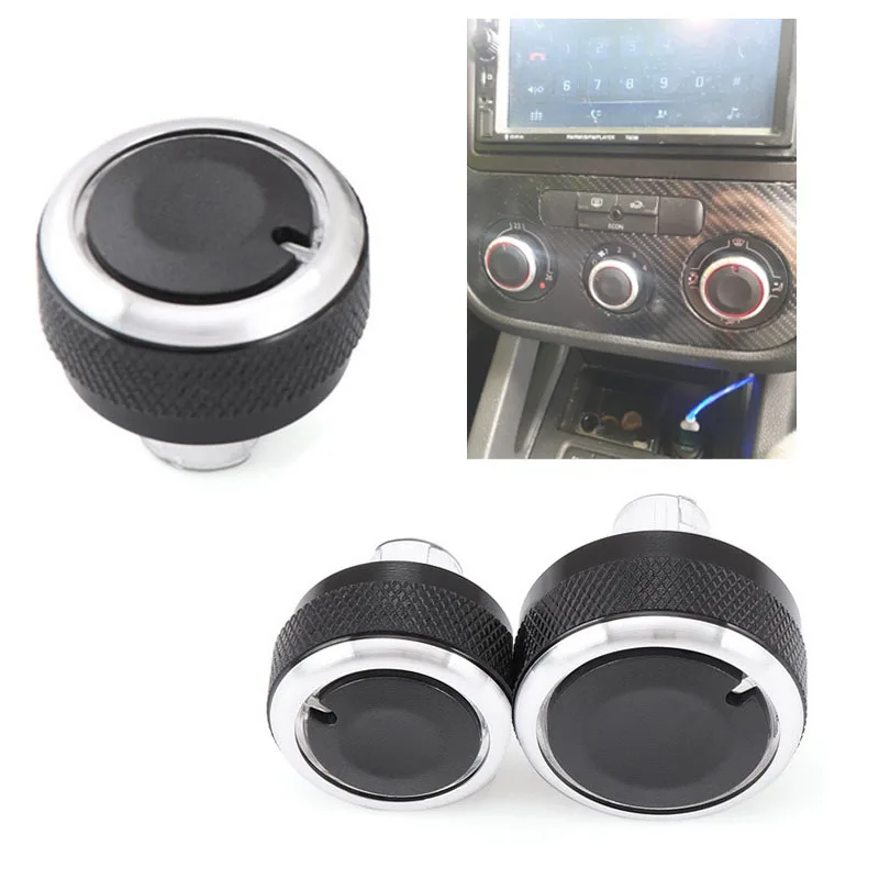 

3pcs Car Styling Air Conditioning Knob AC Knob Heat Control Switch Button Knob for Golf Passat Caddy Car Accessories
