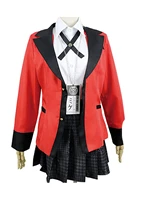 kakegurui jabami yumeko yomoduki runa full cosplay costumes high school girl student uniform