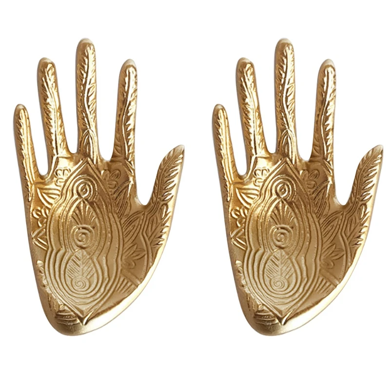 

2Pcs Hand Model Jewelry Rack Hanging Ring Rack Storage Tray Necklace Rack Bracelet Holder Jewelry Display Props