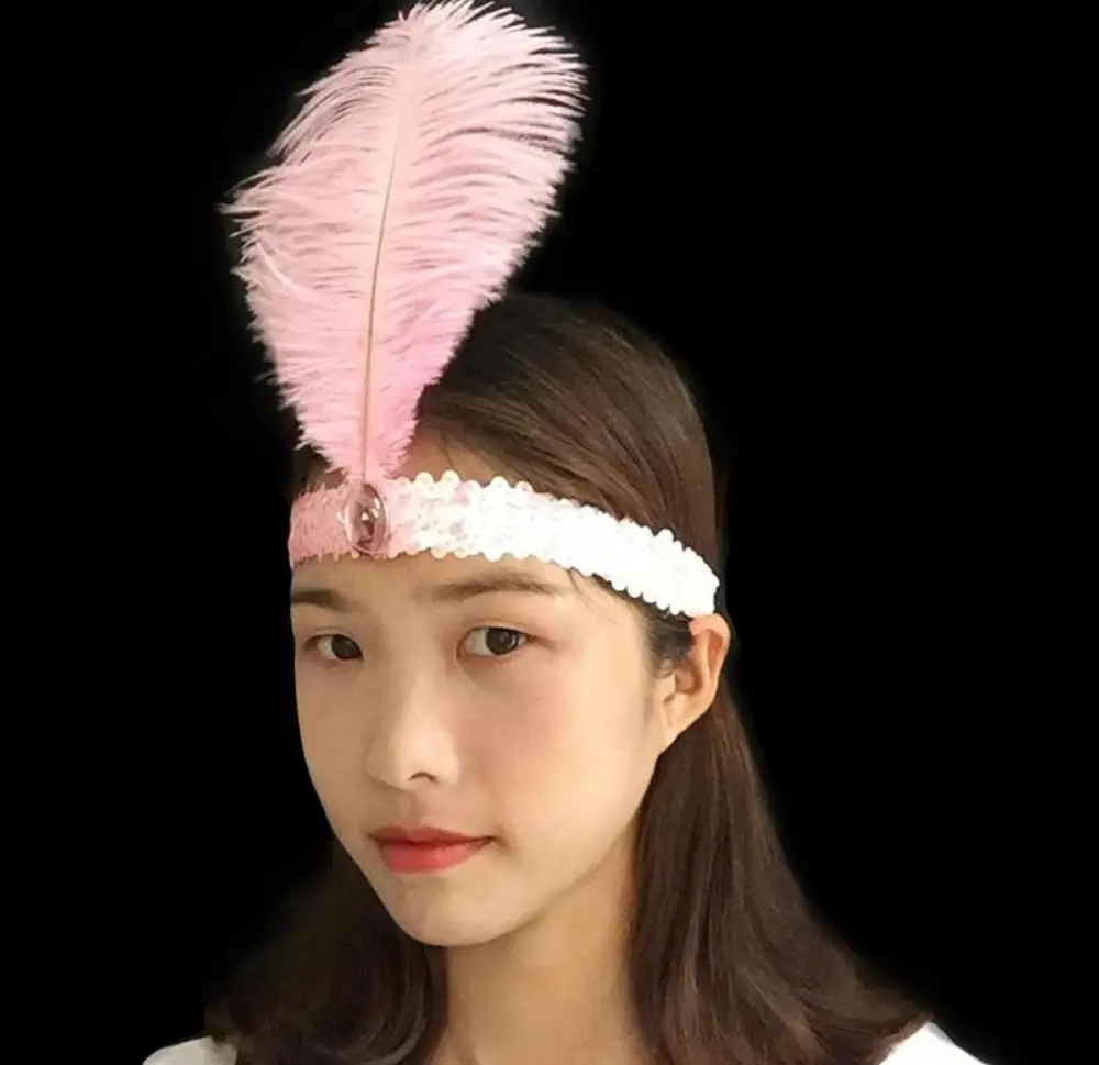 Повязка на голову с перьями аксессуары для волос 2019 фестиваль хиппи Регулируемый