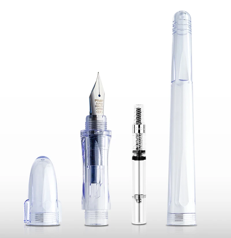 Pilot Fountain Pen Students Affordable Good manship Ergo Grip Extra Fine NibClear/Black Body FP 60R|extra fine|fountain pen pilotfountain |