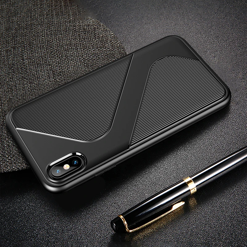 Чехол Toraise для Apple iPhone Xs Max мягкий ультра-тонкий с защитой от падения текстурой X XR