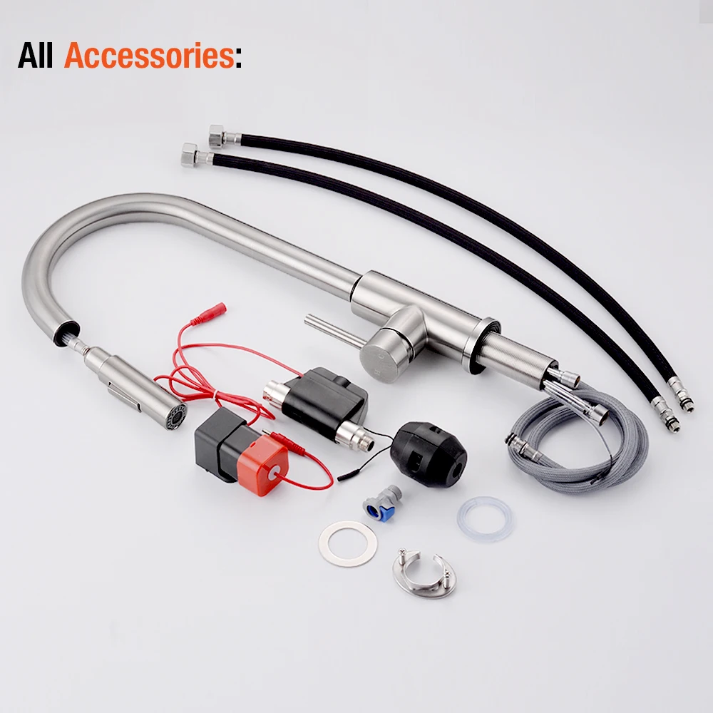 

Kitchen Faucets Smart Sensor Pull-Out Hot and Cold Water Switch Mixer Tap Smart Touch Spray Tap Kitchen Convenient Sink Faucets