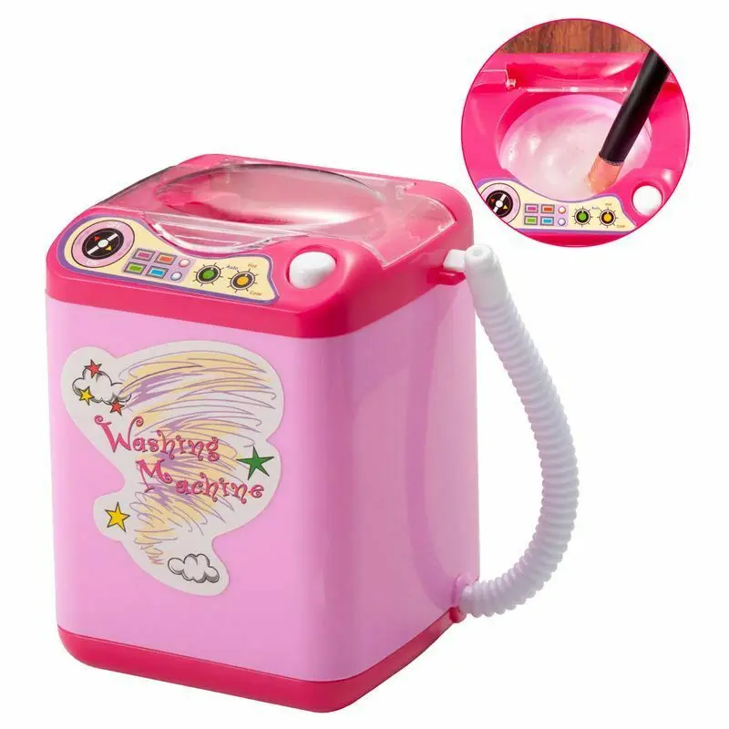 

Электрическая мини-щетка для макияжа, очиститель, автоматическая очистка, стиральная машина-розовый цвет