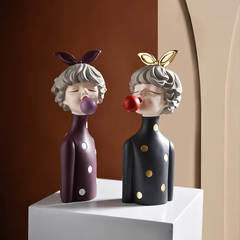 Украшение игрушки прекрасный креативный чистый дом офис 1 девушка Смола Модель