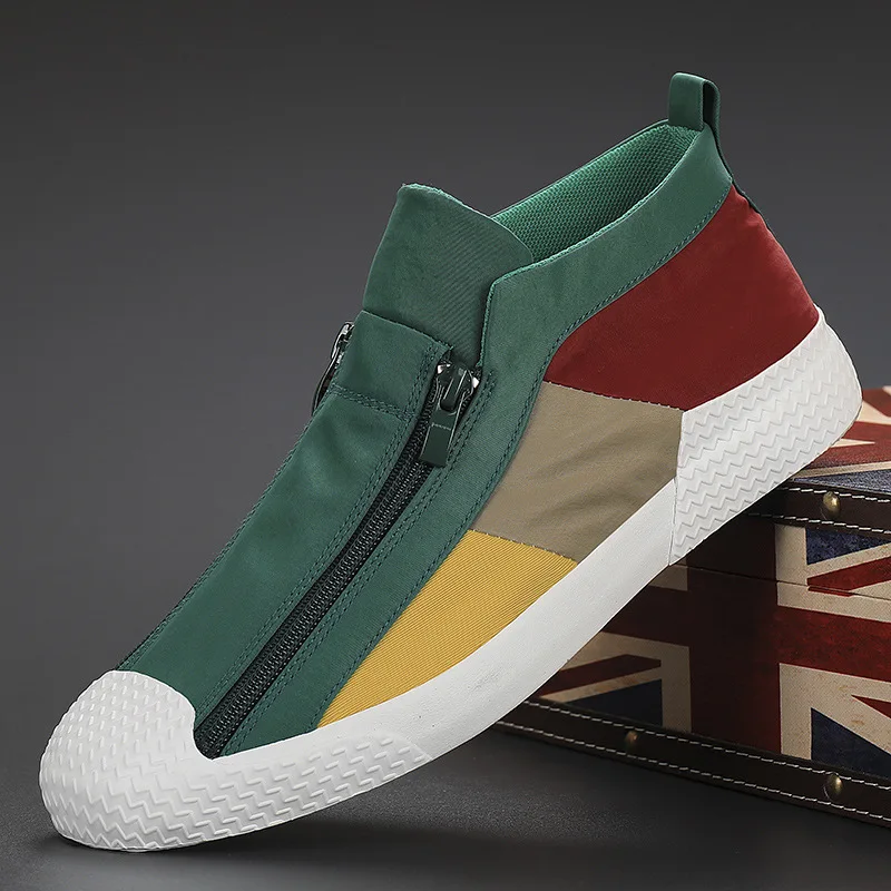 

Кроссовки мужские на плоской подошве, модные удобные дышащие кеды, повседневные на шнуровке, весна-осень