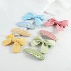 Милые заколки для волос для девочек, милые красочные заколки для волос в клетку с бантом и цветами, милые детские заколки, повязки на голову, аксессуары для волос для детей