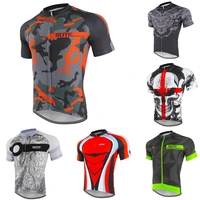 sotf geometric breathable anti wrinkle cycling jersey short sleeve road bike shirt mountain bike cycling clothing men women