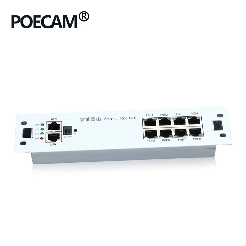 10 портов Пассивный POE проводной маршрутизатор 100 Мбит/с 9 Lan 1 Wan 8 шт pPOE 45 +/78