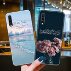 Чехол для телефона Samsung Galaxy A70, A71, A51, A50, A40, A30, A10, A20, E S, черный чехол, Модный чехол с изображением пейзажа и цветов