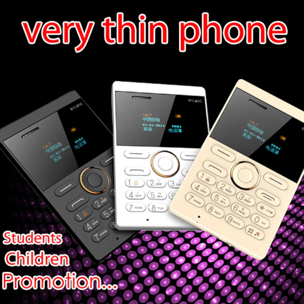 E1 Мини карта сотовый телефон карманный мобильный низкий уровень радиации для