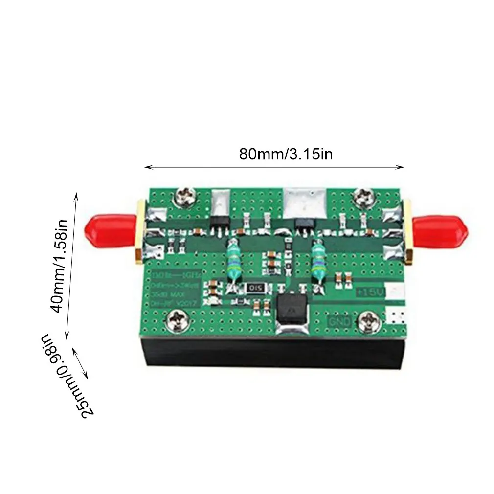 1MHz-1000MHZ 35db 3W HF VHF UHF FM передатчик широкополосный RF усилитель мощности для Ham радио |